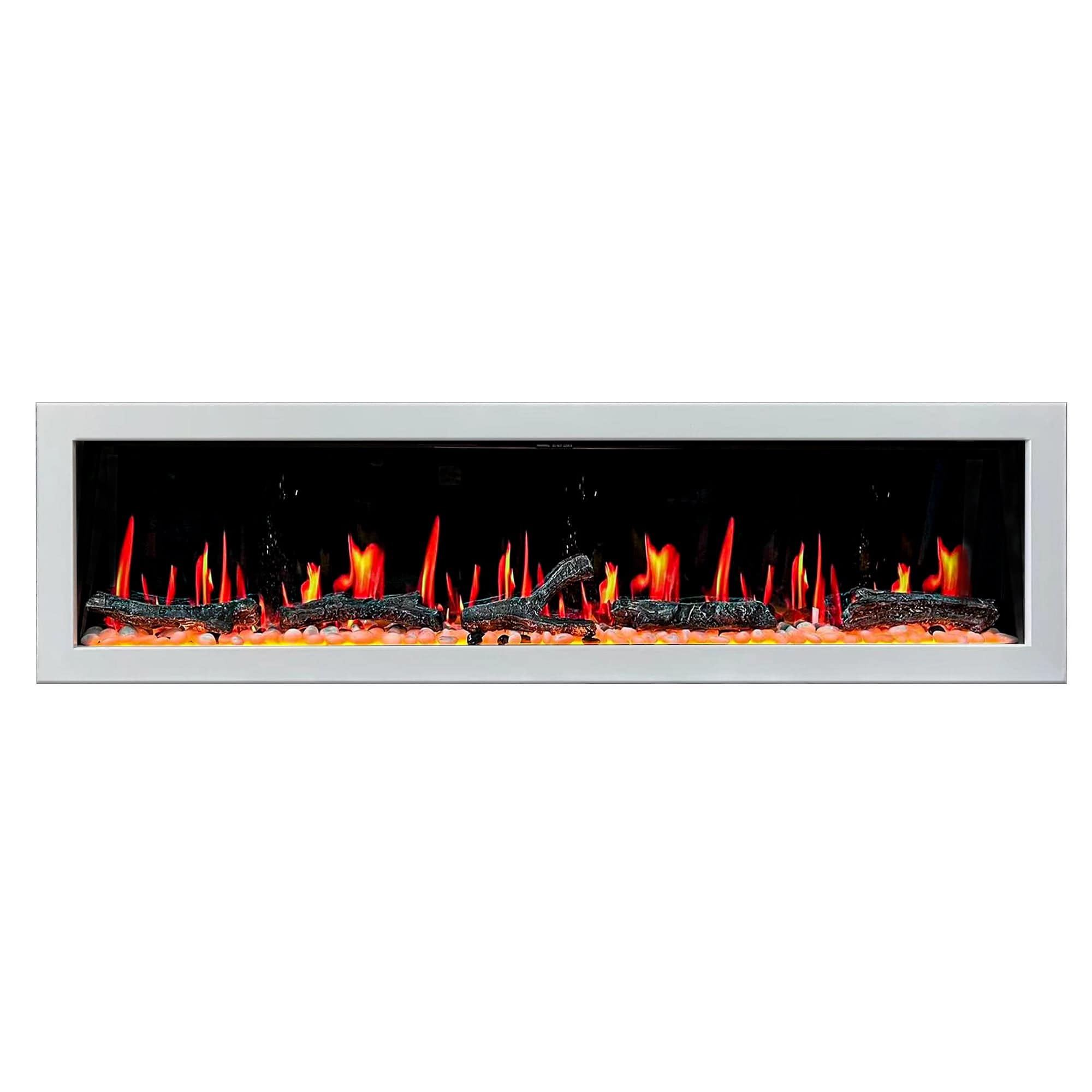 Litedeer Homes Gloria II 78-inch Seamless Push-in Electric Fireplace ZEF78V