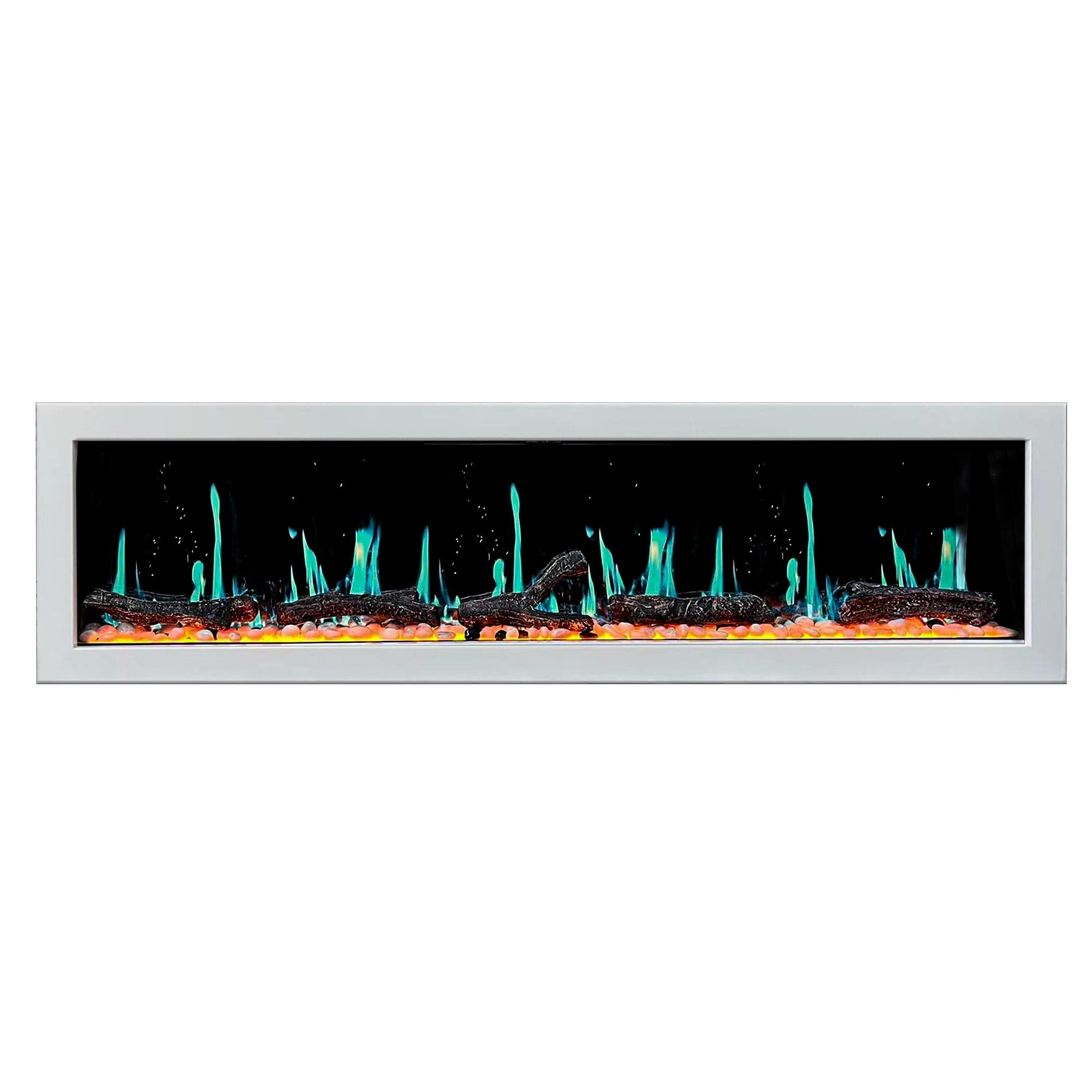 Litedeer Homes Gloria II 78-inch Seamless Push-in Electric Fireplace ZEF78V
