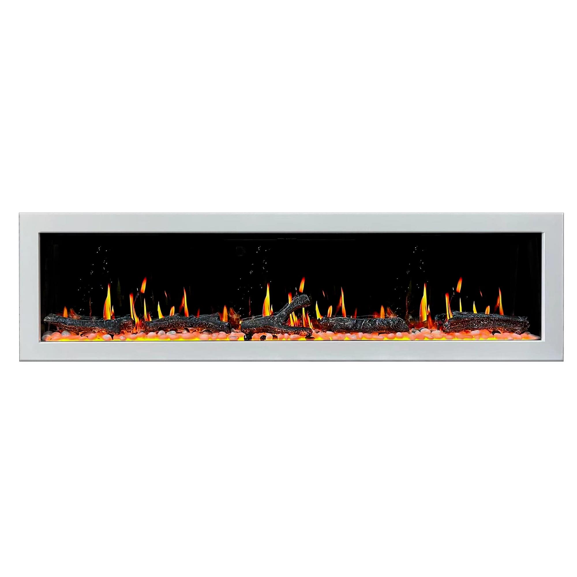 Litedeer Homes Gloria II 78-inch Seamless Push-in Electric Fireplace ZEF78V