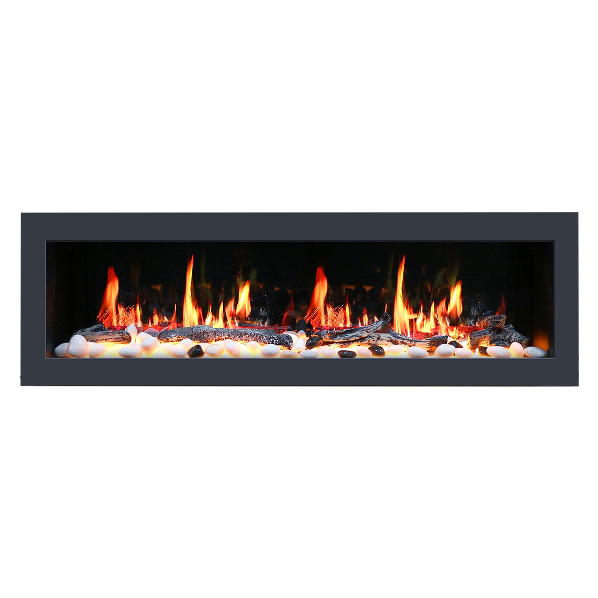 Litedeer Homes Latitude II 68-inch Seamless Push-in Electric Fireplace ZEF68X