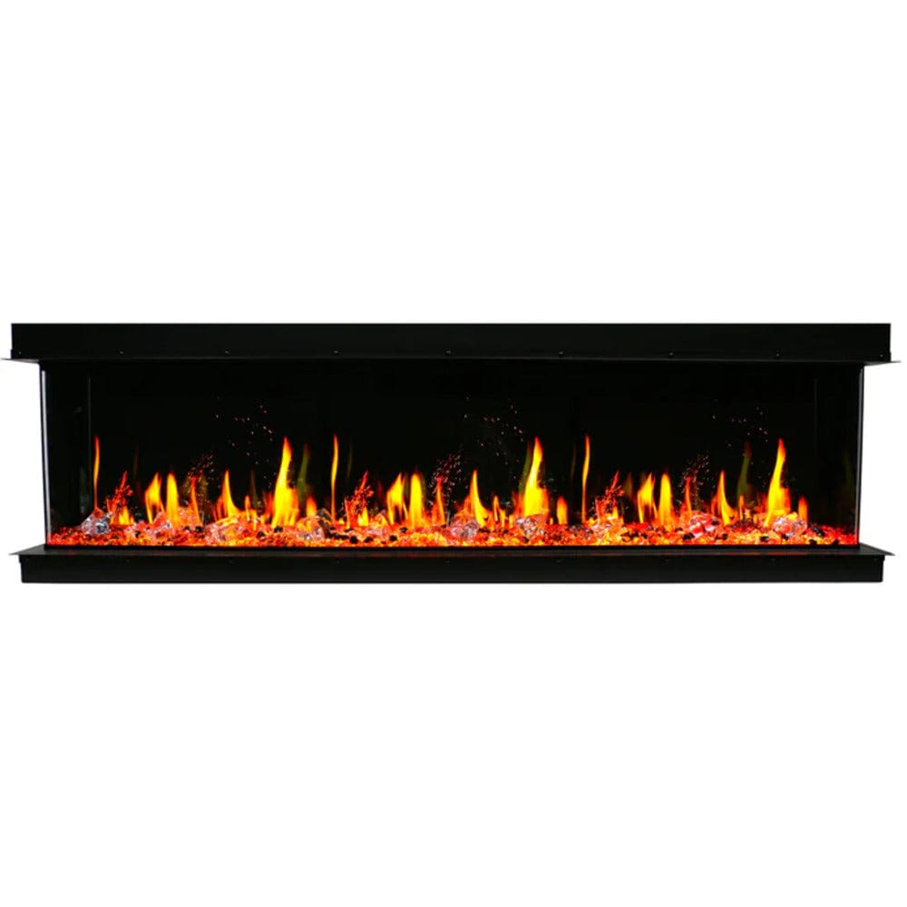 Litedeer Homes WarmCastle 72-inch 3 Side Smart Control Electric Fireplace ZEF72T