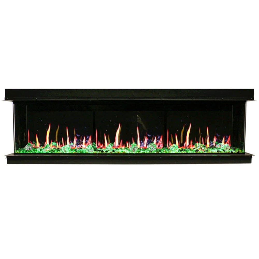 Litedeer Homes WarmCastle 72-inch 3 Side Smart Control Electric Fireplace ZEF72T