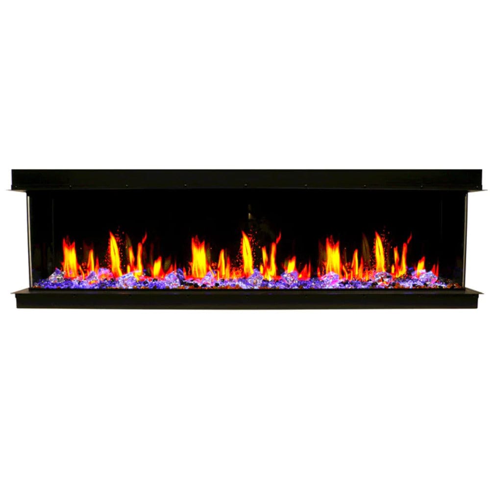 Litedeer Homes WarmCastle 72-inch 3 Side Smart Control Electric Fireplace ZEF72T