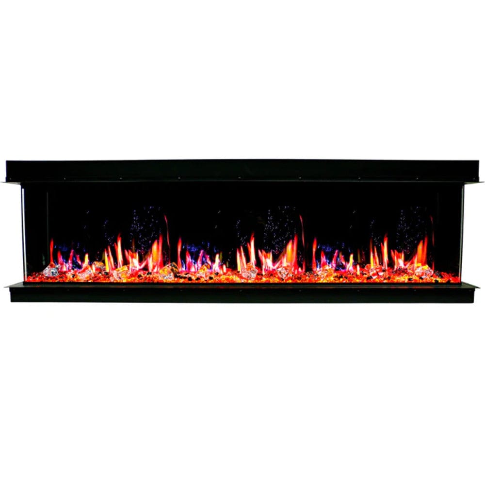 Litedeer Homes WarmCastle 72-inch 3 Side Smart Control Electric Fireplace ZEF72T