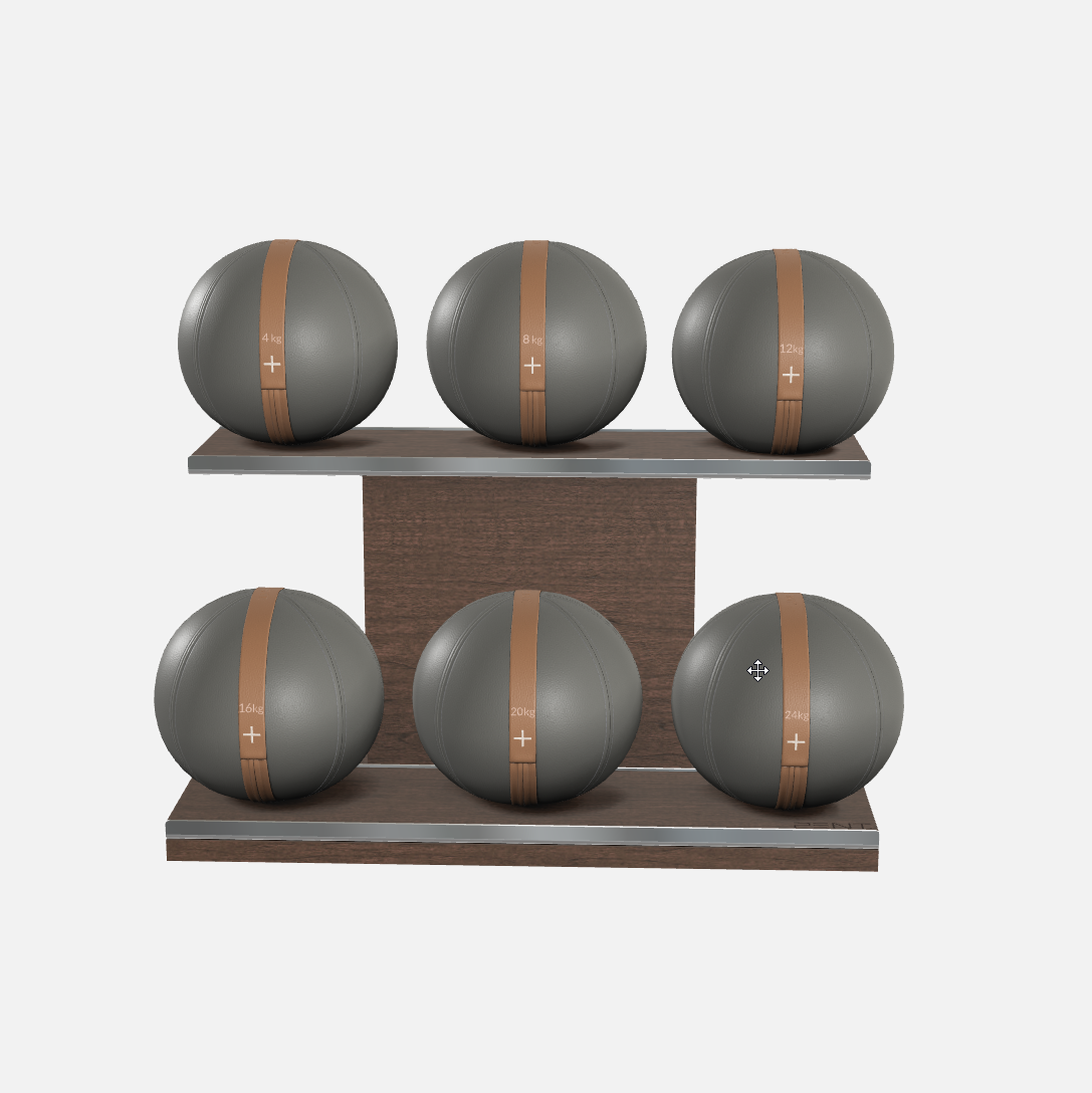 Moxa Leather Medicine Ball Set, Full