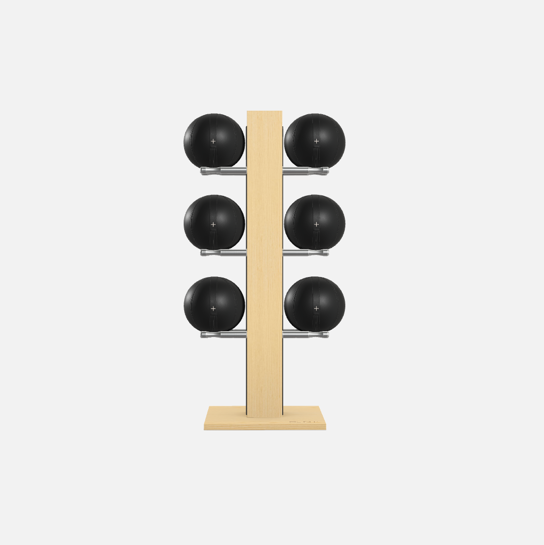 Moxa Vertical Leather Medicine Ball Set, Full