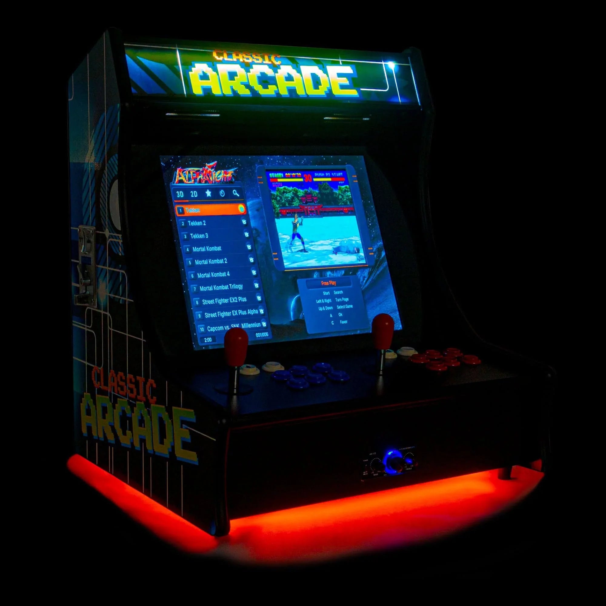 Creative Arcades 2P Mini Arcade Machine - 19" LCD | Portable Tabletop Arcade