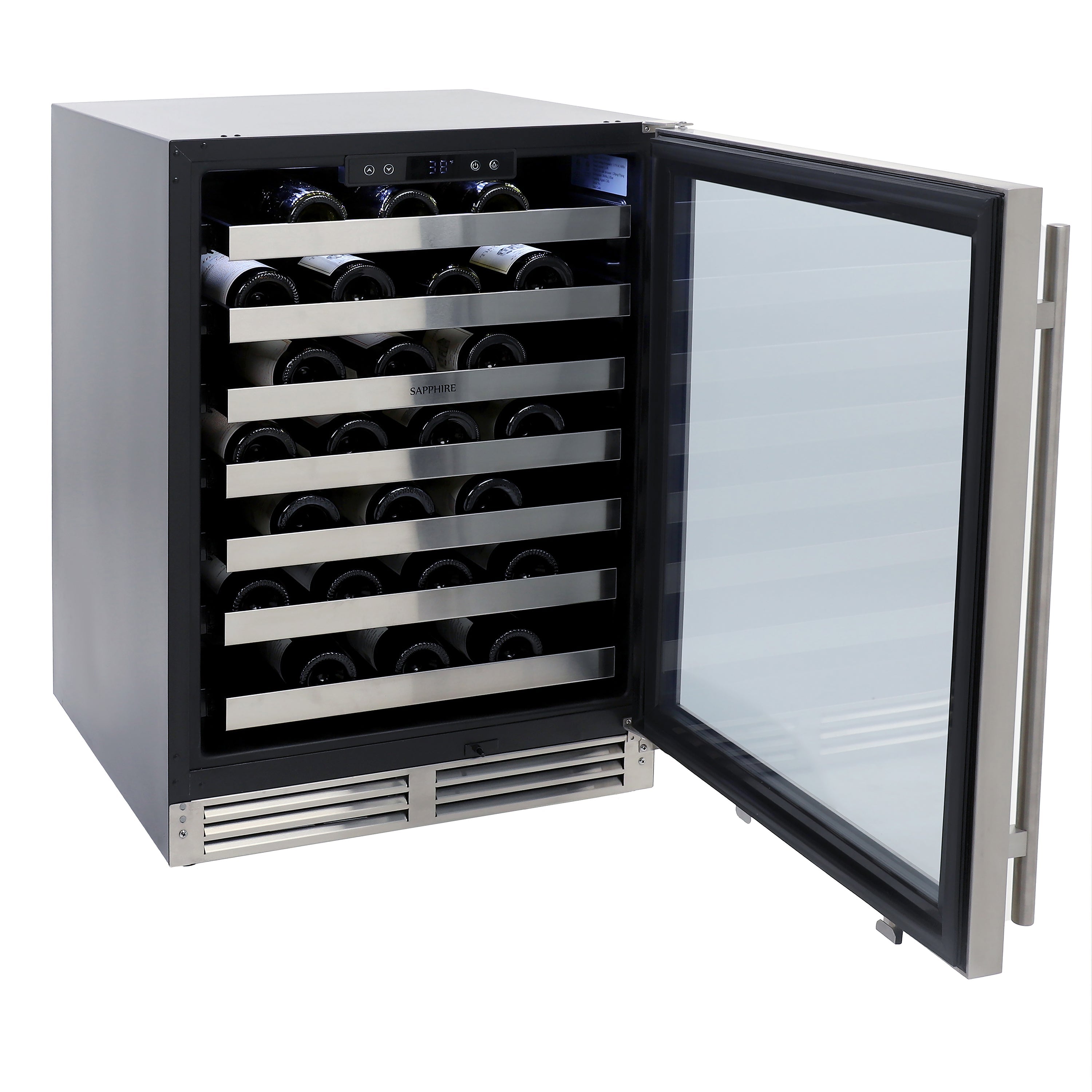 Sapphire Appliances Sapphire Series 3 24" Indoor/Outdoor Value Premium Single Zone Wine Refrigerator