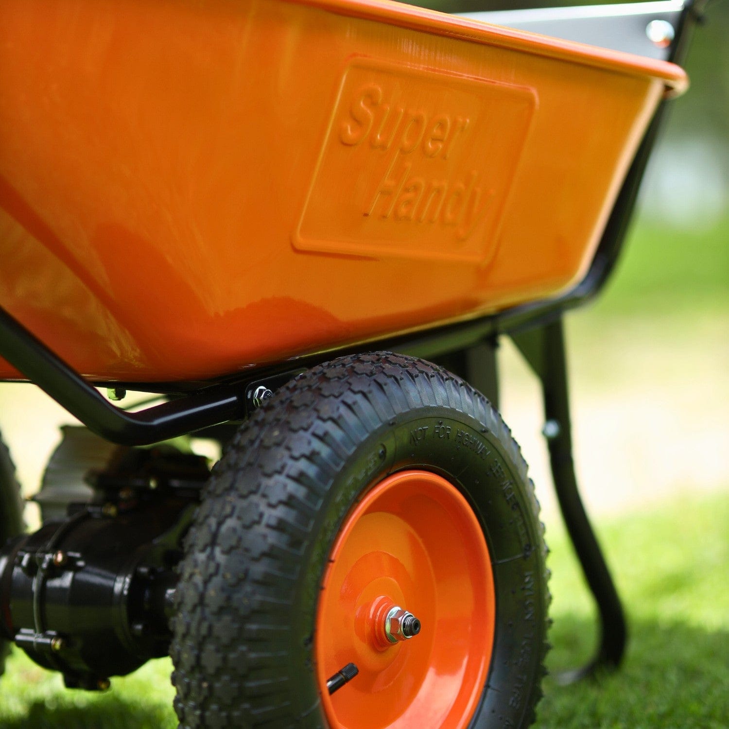 Super Handy Electric Dualie Wheelbarrow - 24V 7Ah AGM Battery, 330Lb Max Weight