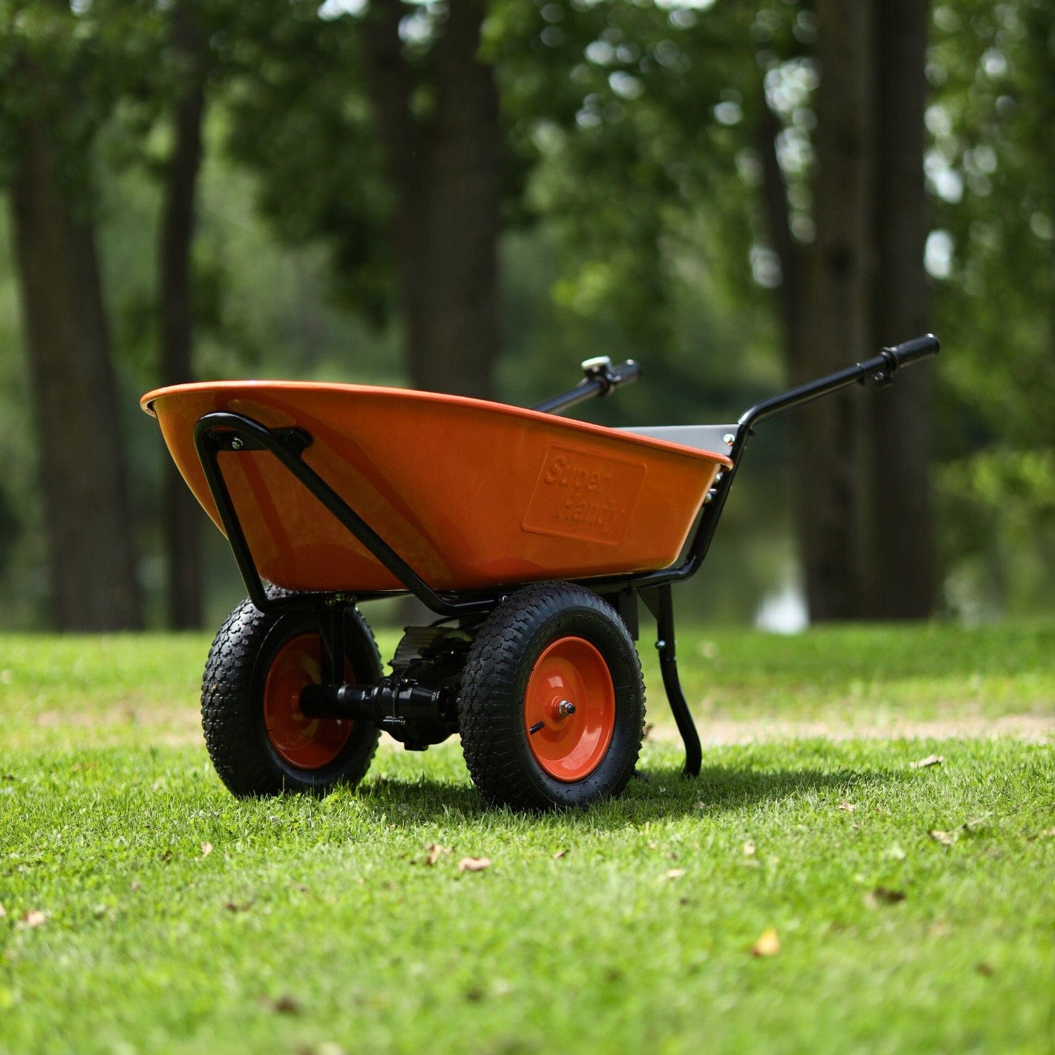 Super Handy Electric Dualie Wheelbarrow - 24V 7Ah AGM Battery, 330Lb Max Weight