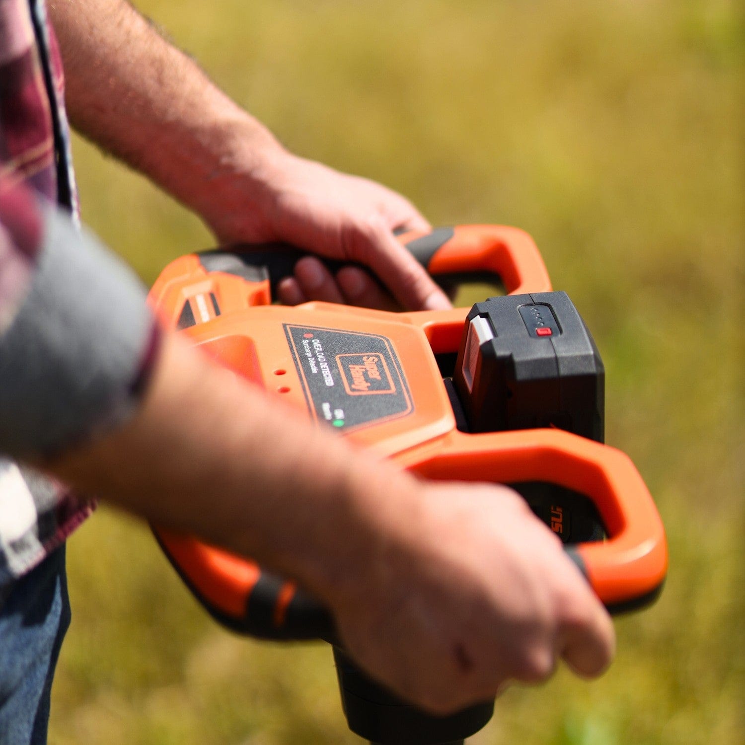 Super Handy Electric Earth Auger - 48V 2Ah Battery, 6" x 30" Bit
