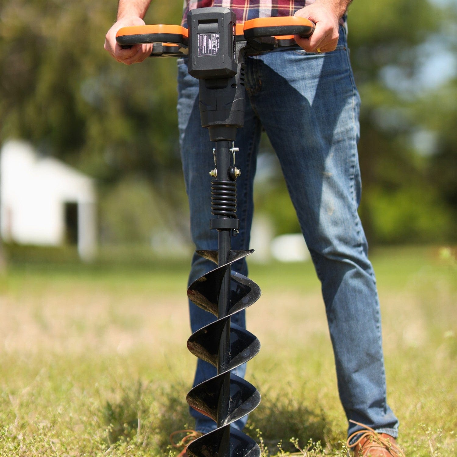 Super Handy Electric Earth Auger - 48V 2Ah Battery, 6" x 30" Bit