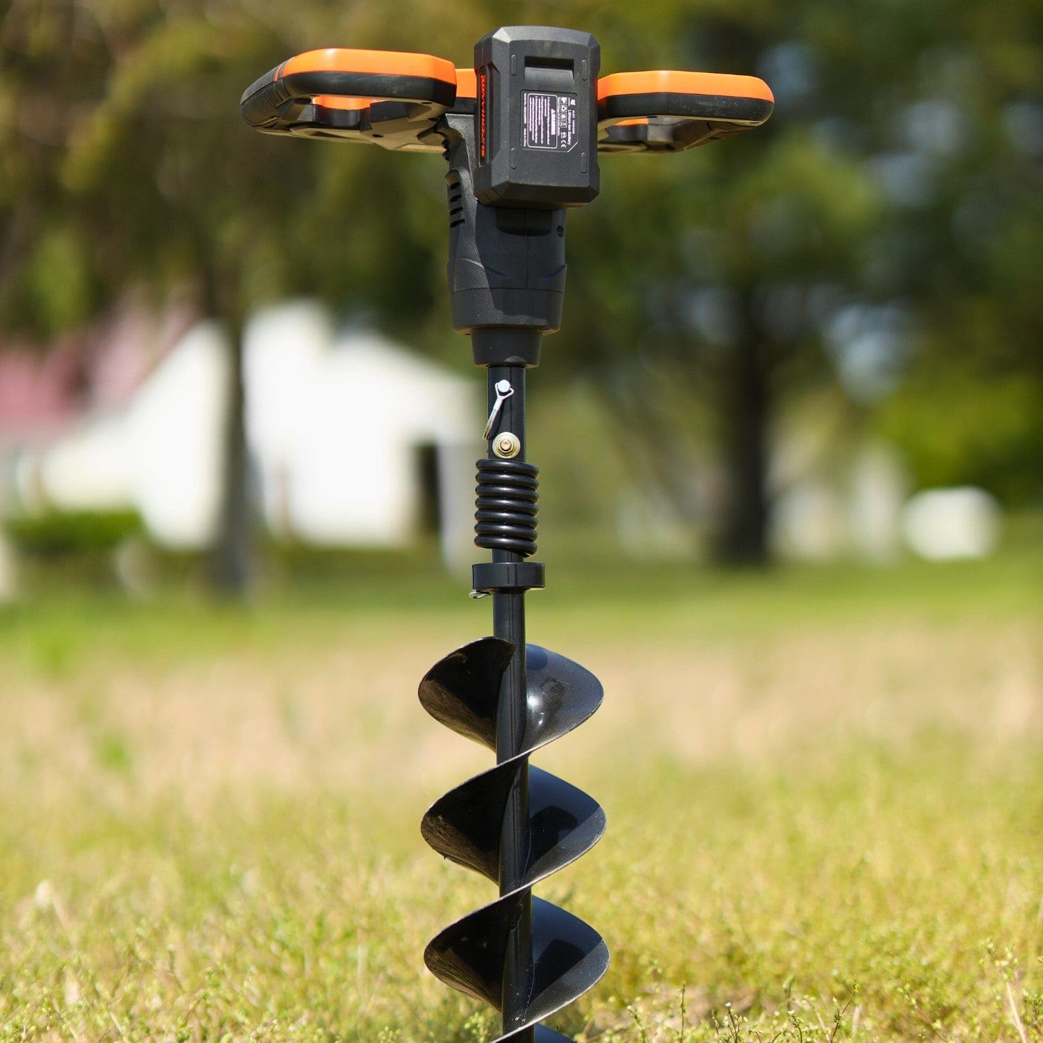 Super Handy Electric Earth Auger - 48V 2Ah Battery, 6" x 30" Bit