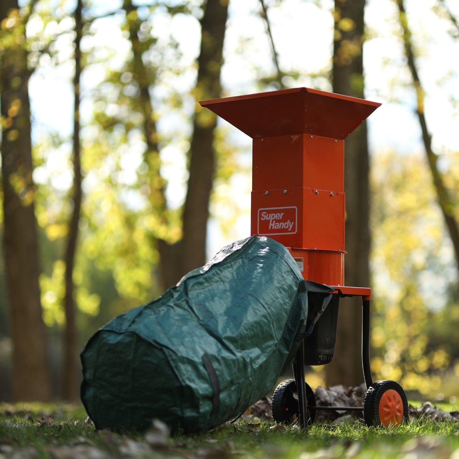 Super Handy Electric Leaf Mulcher - 120V Corded, 11"  Heavy Duty Blades, Steel Housing Body
