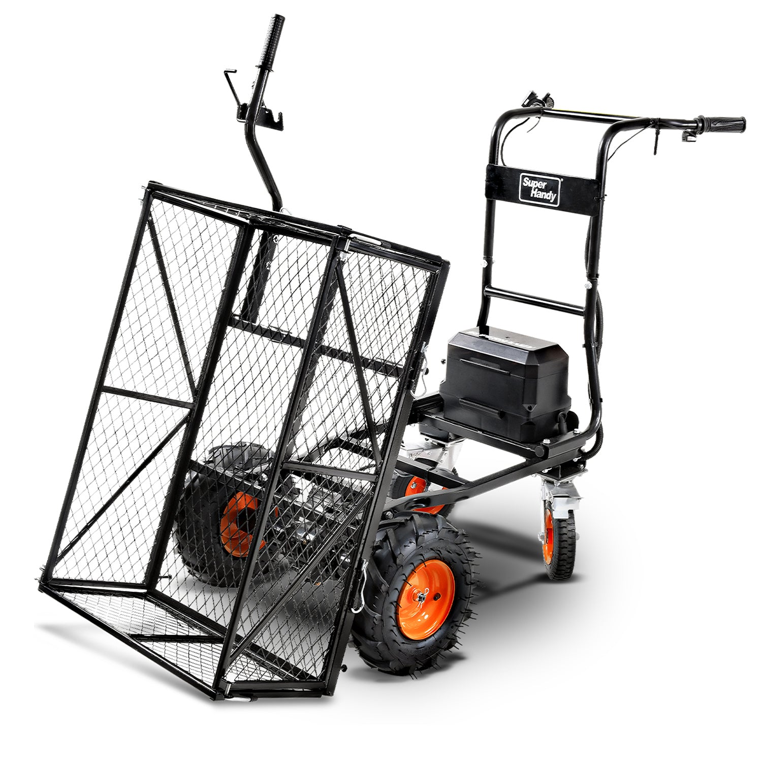 Super Handy Electric Utility Wagon Pro - 48V 2Ah Li-Ion Battery, 660Lb Max Weight