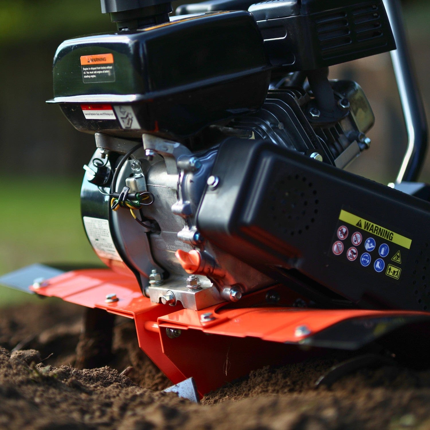 Super Handy Gas Garden Tiller Pro - 7HP 209CC, 27" Tilling Width