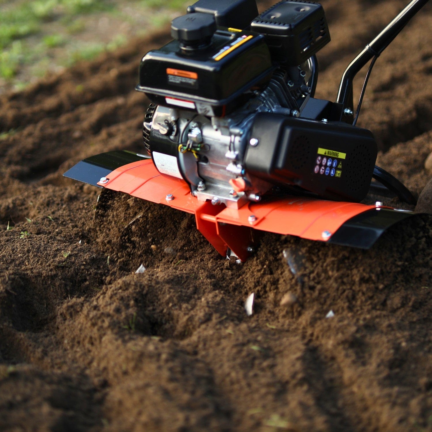 Super Handy Gas Garden Tiller Pro - 7HP 209CC, 27" Tilling Width