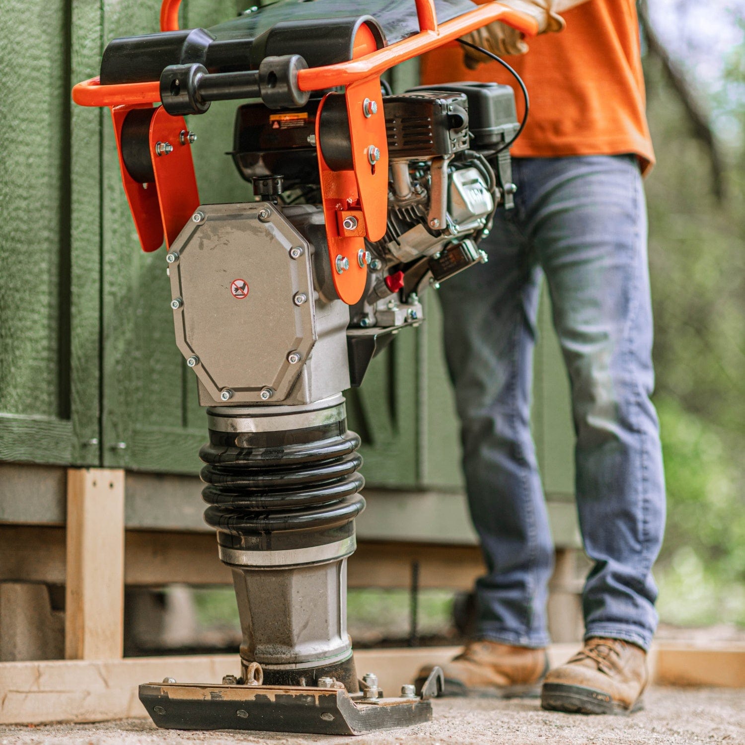 Super Handy Jumping Jack Tamping Rammer Pro - 7HP 209CC Engine High Impact Soil Compaction