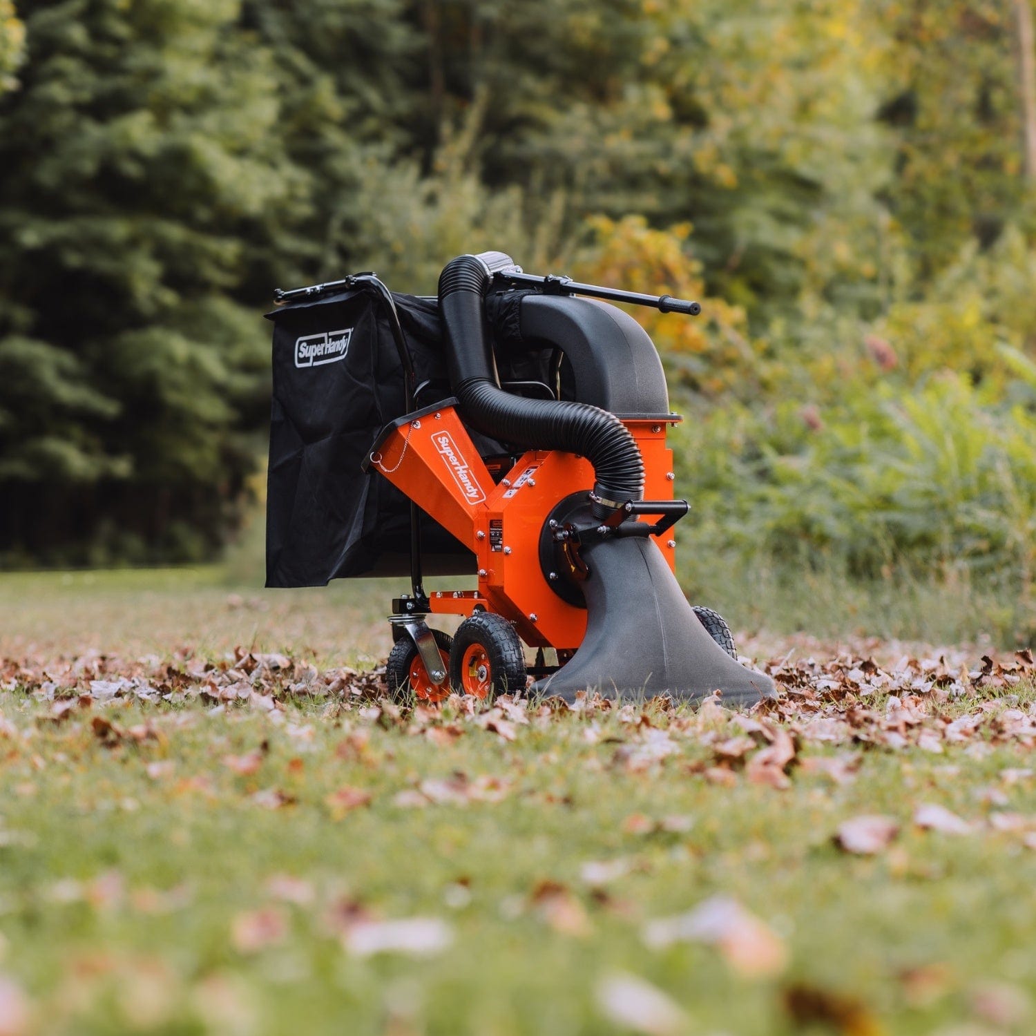 Super Handy Leaf Vacuum & Wood Chipper - 7HP Engine, 10:1 Mulch Ratio, Max 2" Branches