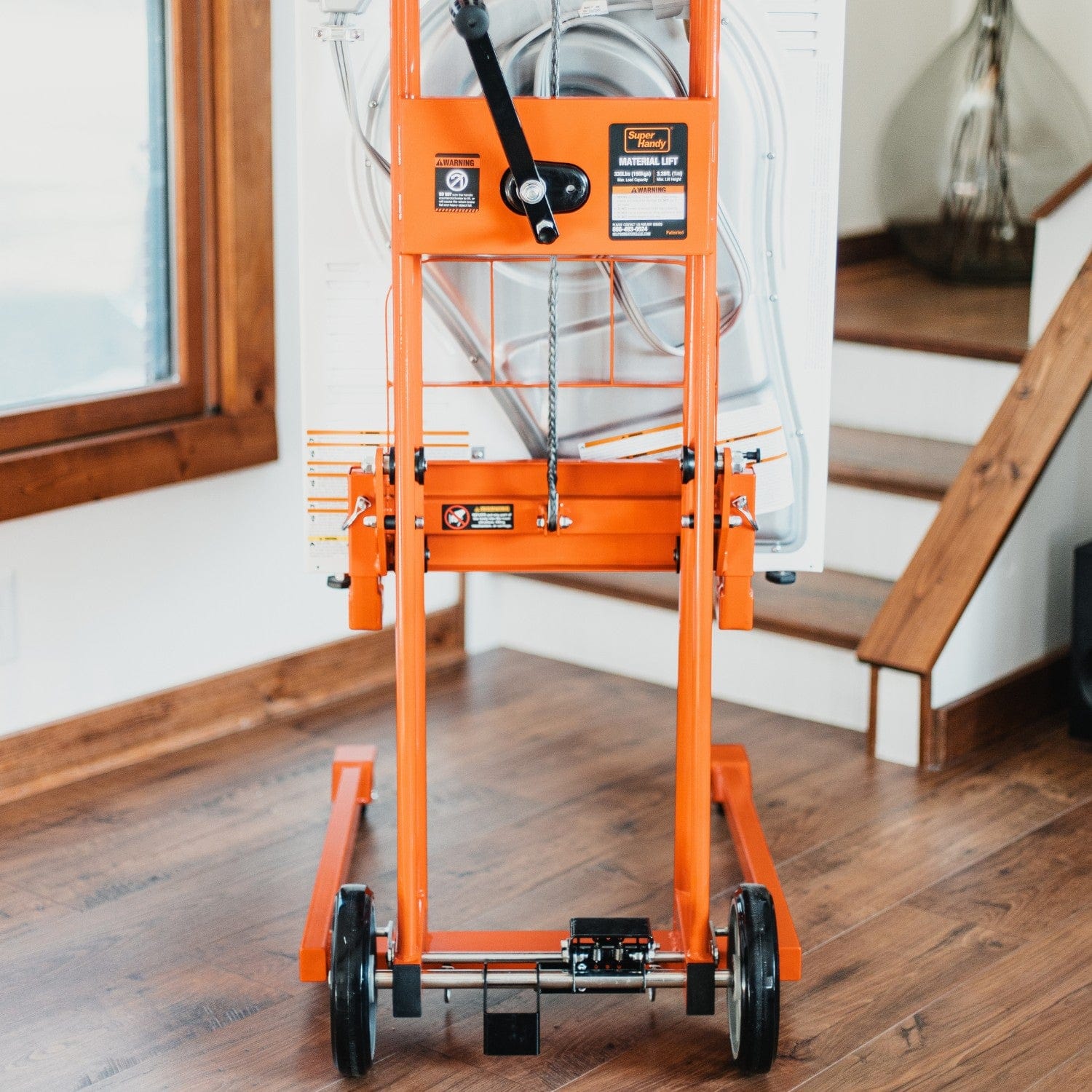 Super Handy Material Lift Stacker & Pallet Dolly - 330Lb Max Weight, 40" Lift Height