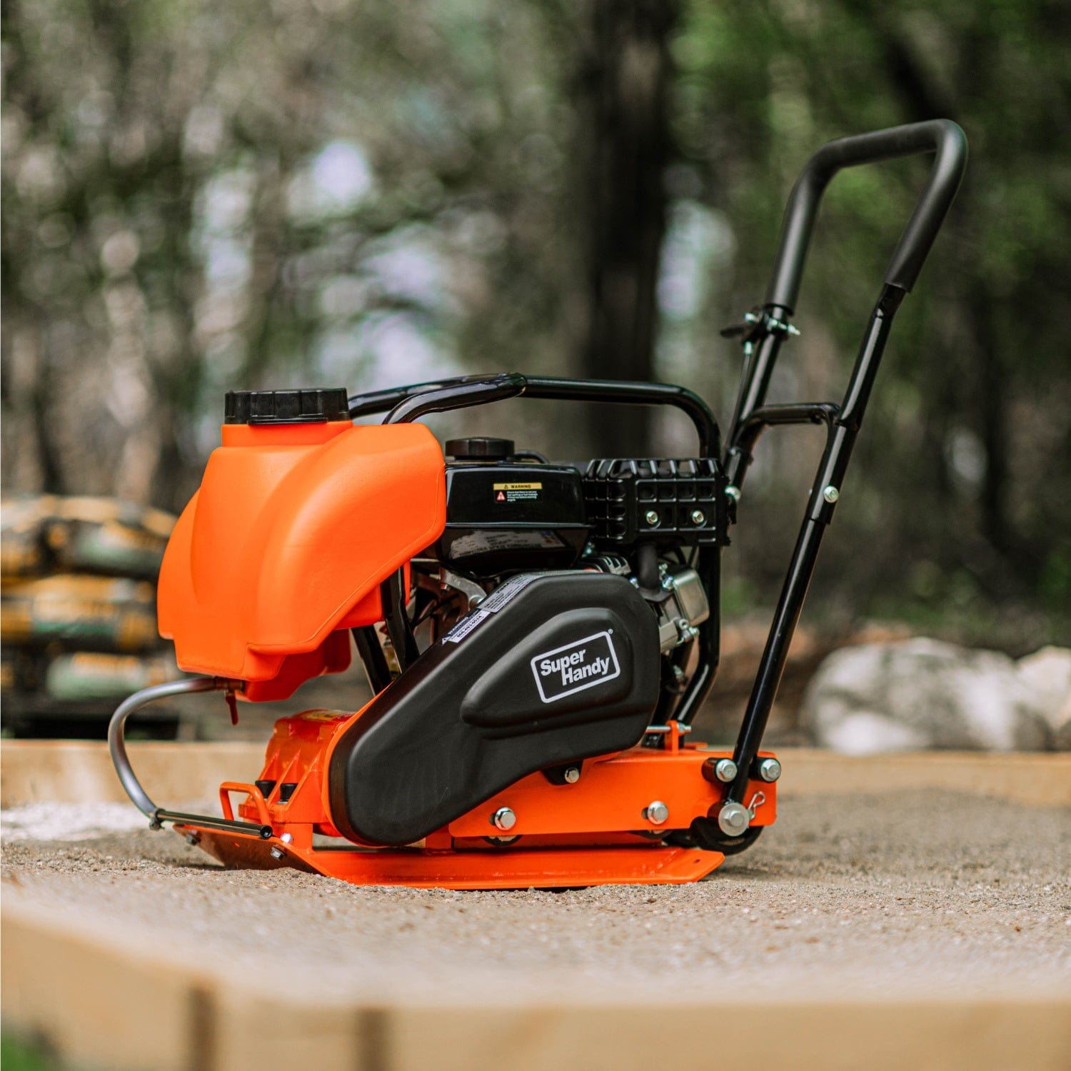 Super Handy Plate Compactor - 7HP 209CC, 12" Max Tamper Depth, Water Tank Upgrade