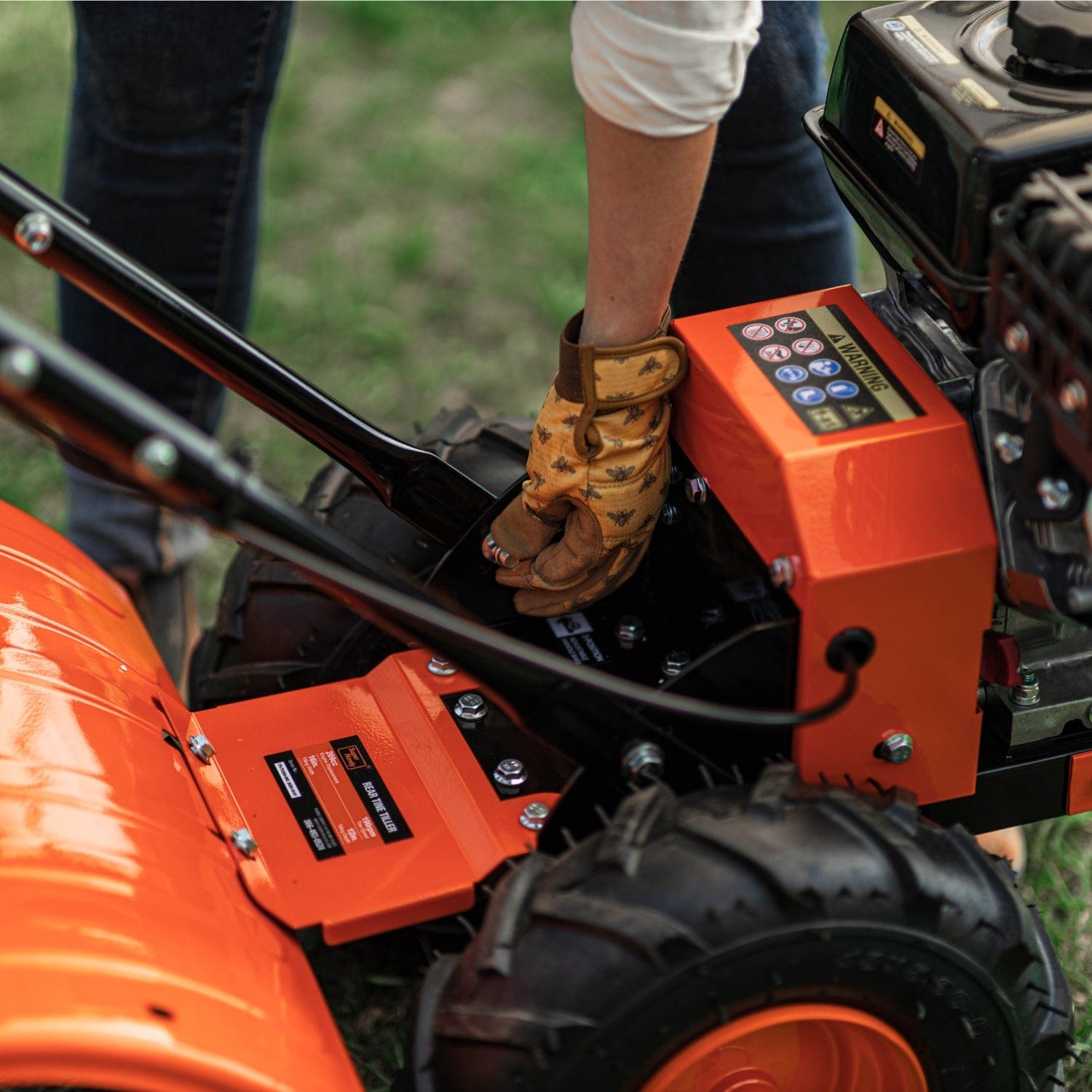 Super Handy Rear Tine Tiller Pro - 7HP, 16" Width, 12" Depth - Ultimate Soil Prep Tool