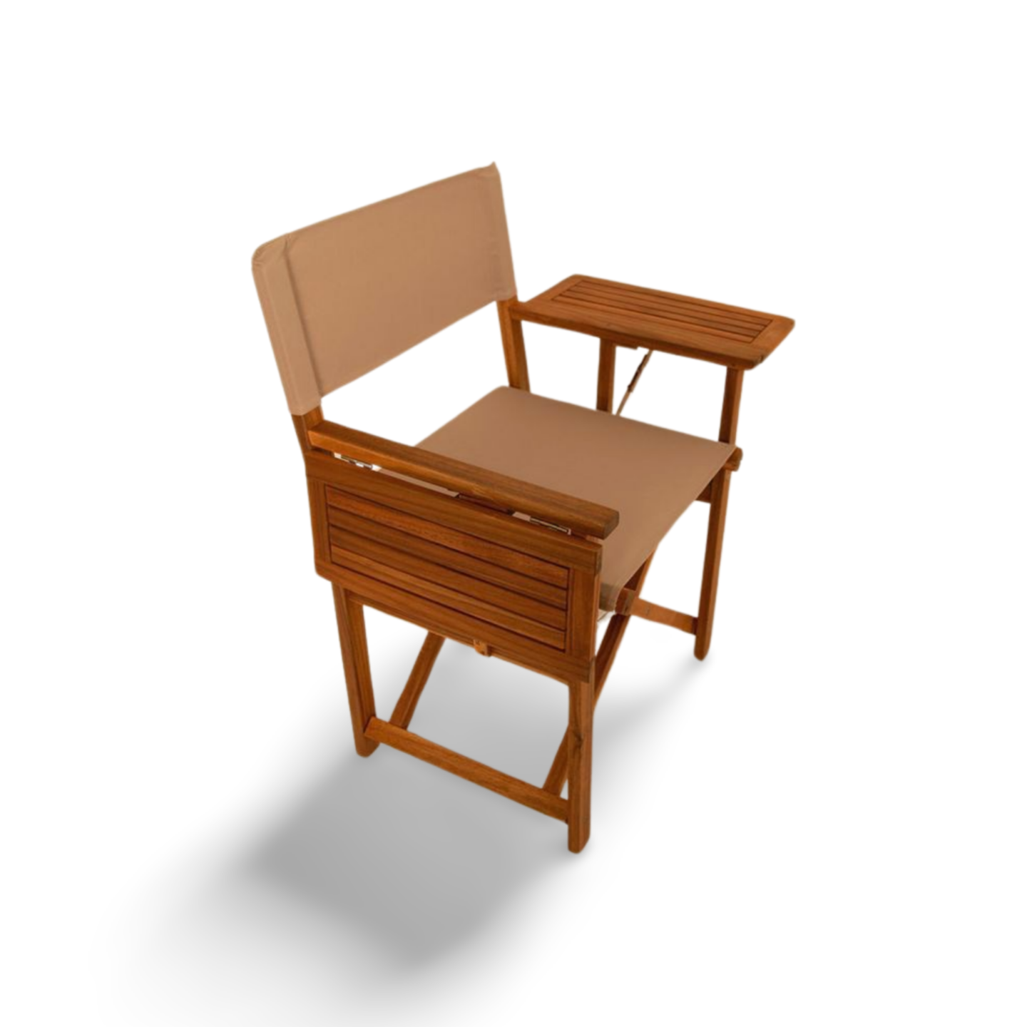 Balkene Home Walker Outdoor Folding Directors Chair with Side Tables | 65246