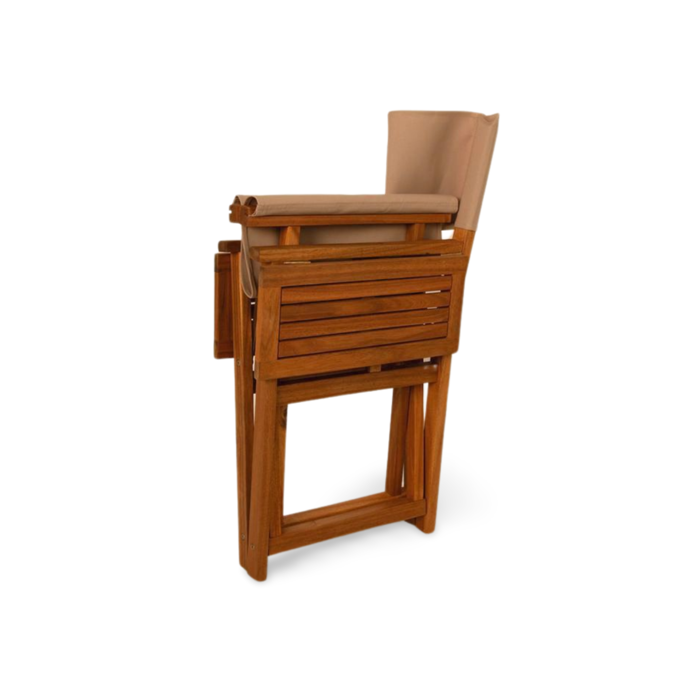 Balkene Home Walker Outdoor Folding Directors Chair with Side Tables | 65246
