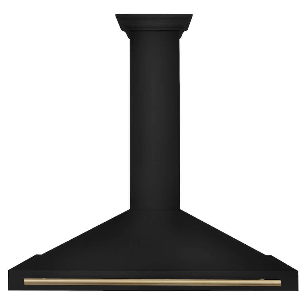ZLINE Autograph Edition 48 in. Black Stainless Steel Wall Mount Range Hood With Accent Handle (BSKB4Z-48)
