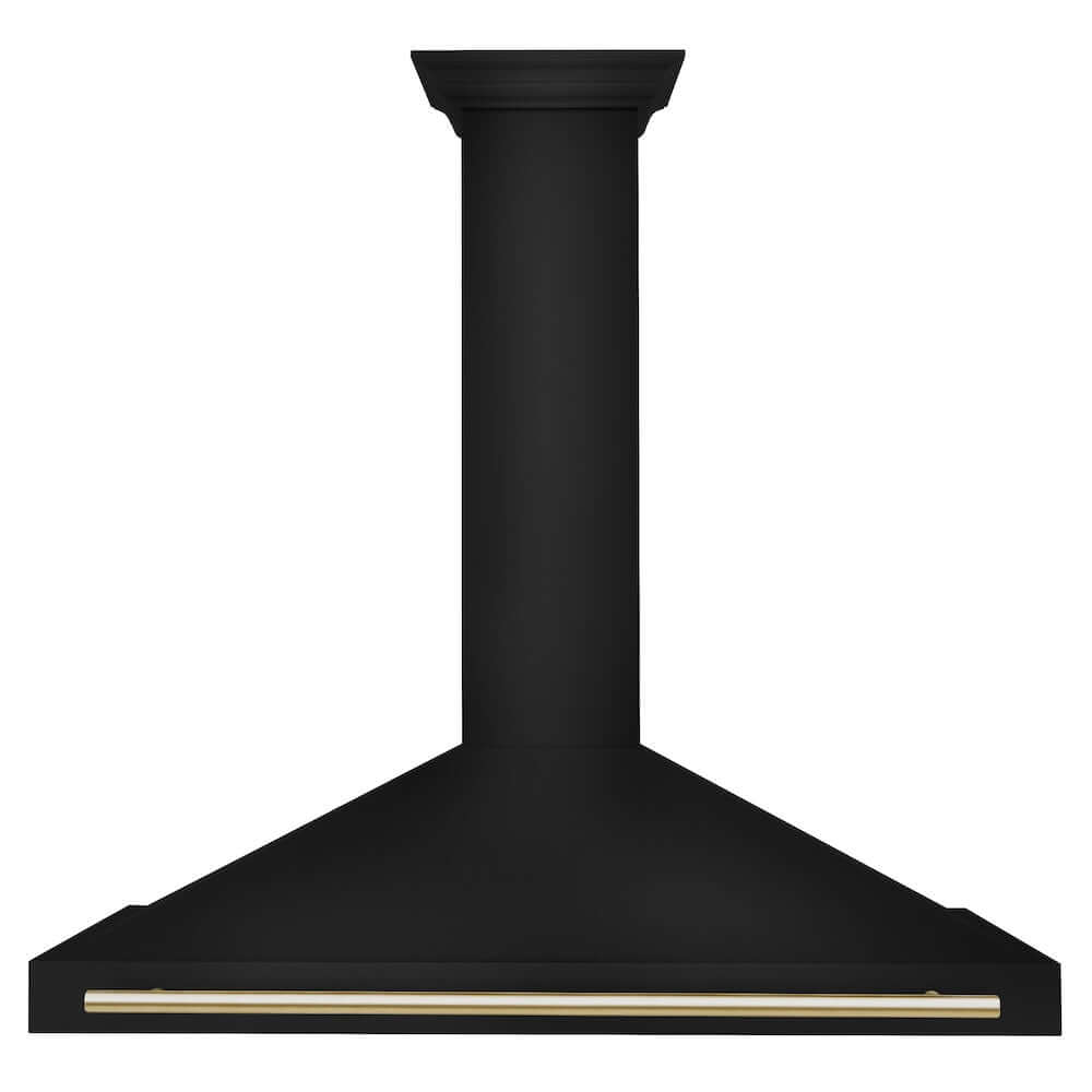 ZLINE Autograph Edition 48 in. Black Stainless Steel Wall Mount Range Hood With Accent Handle (BSKB4Z-48)